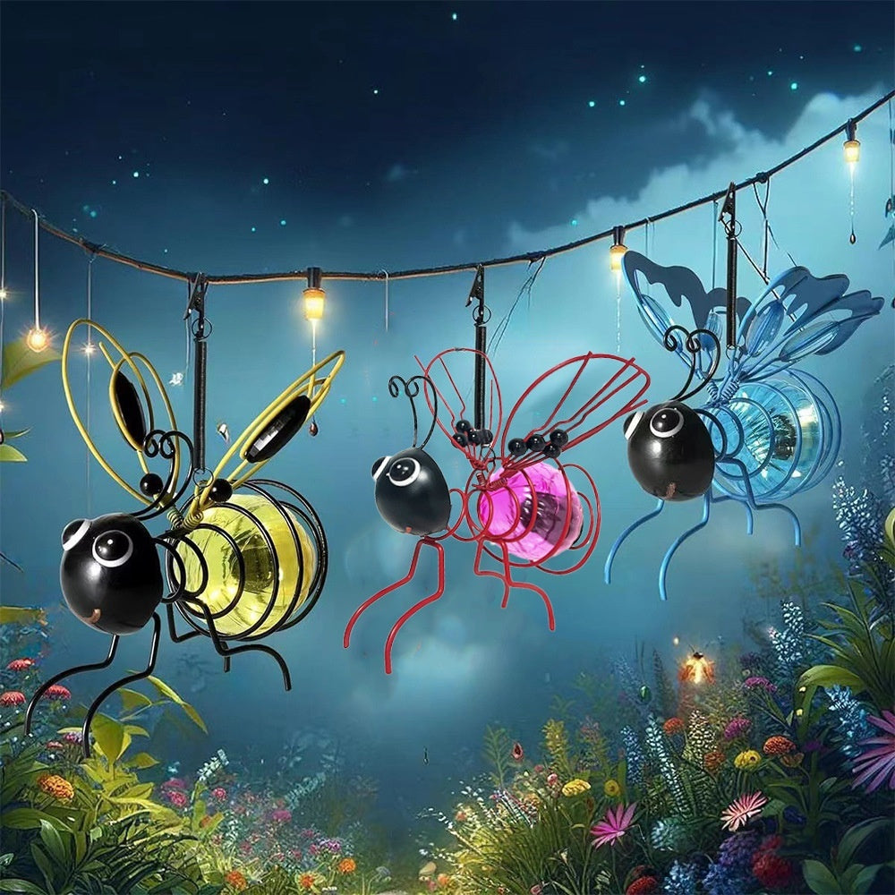 ✨  Create magic in the garden ! 🐝☀️🐝Hanging solar light for outdoor use -