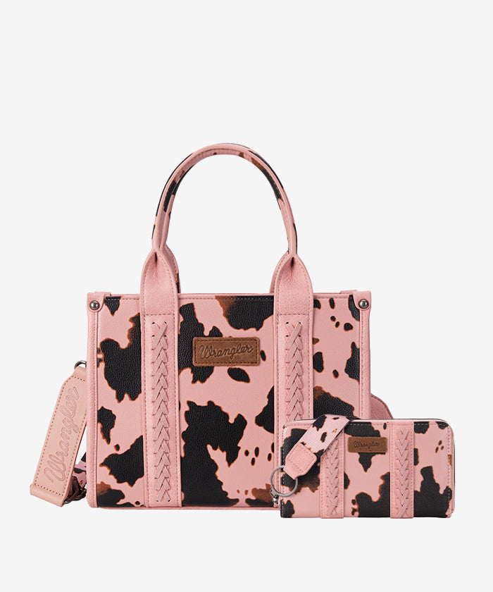 Wrangler Cow Print Concealed Crossbody Bag