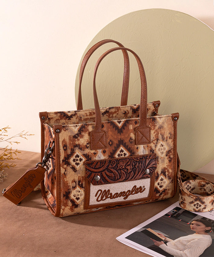 Wrangler Aztec Concealed Carry Canvas Tote Bag Collection