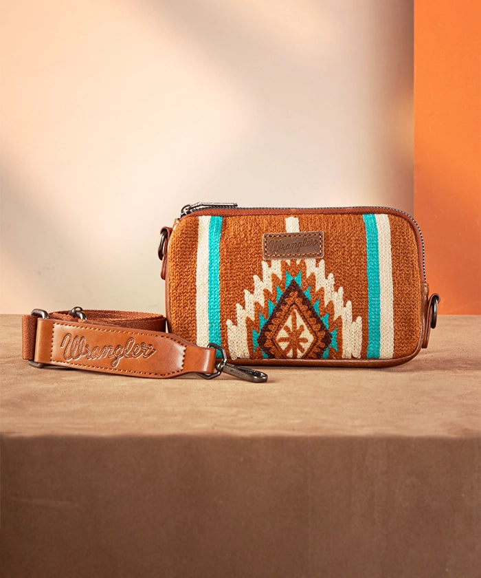 Wrangler Aztec Knitted Bucket Bag Collection