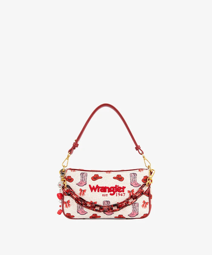 Wrangler Rodeo Icons Western Baguette Shoulder Bag