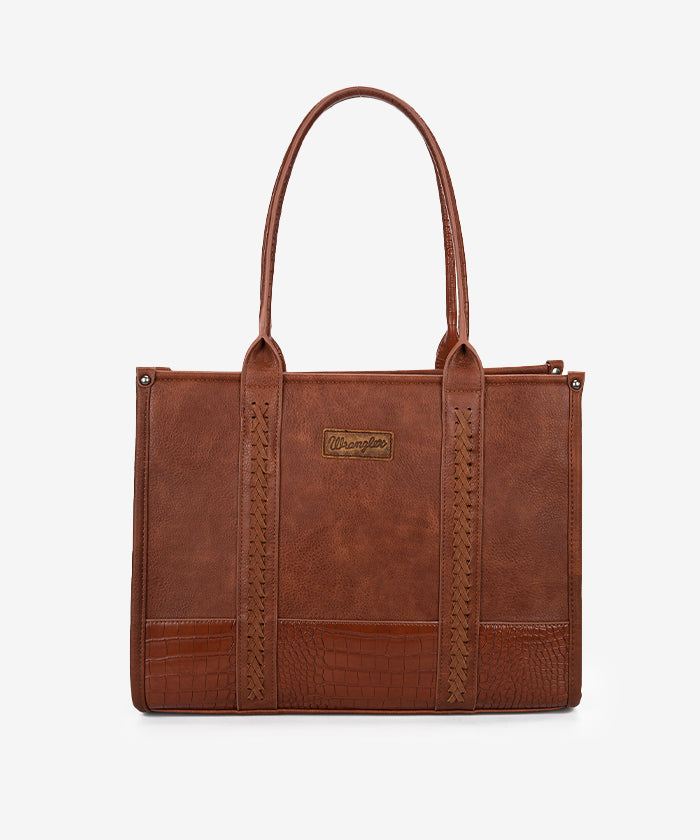 Wrangler Cow Print Crossbody Tote Bag