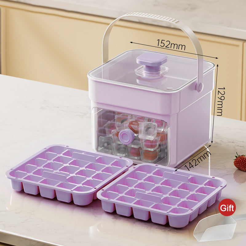 🔥OFFERTA SPECIALE 50% DI SCONTO🔥⏱️ Cubetti di ghiaccio pronti in pochi secondi: basta premere e rilasciare! 🧊✨