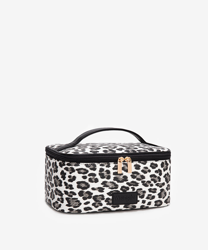 Wrangler Leopard PU Makeup Bag