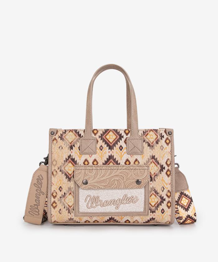 Wrangler Aztec Concealed Carry Canvas Tote Bag Collection