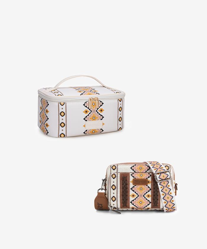 Wrangler Leopard PU Makeup Bag