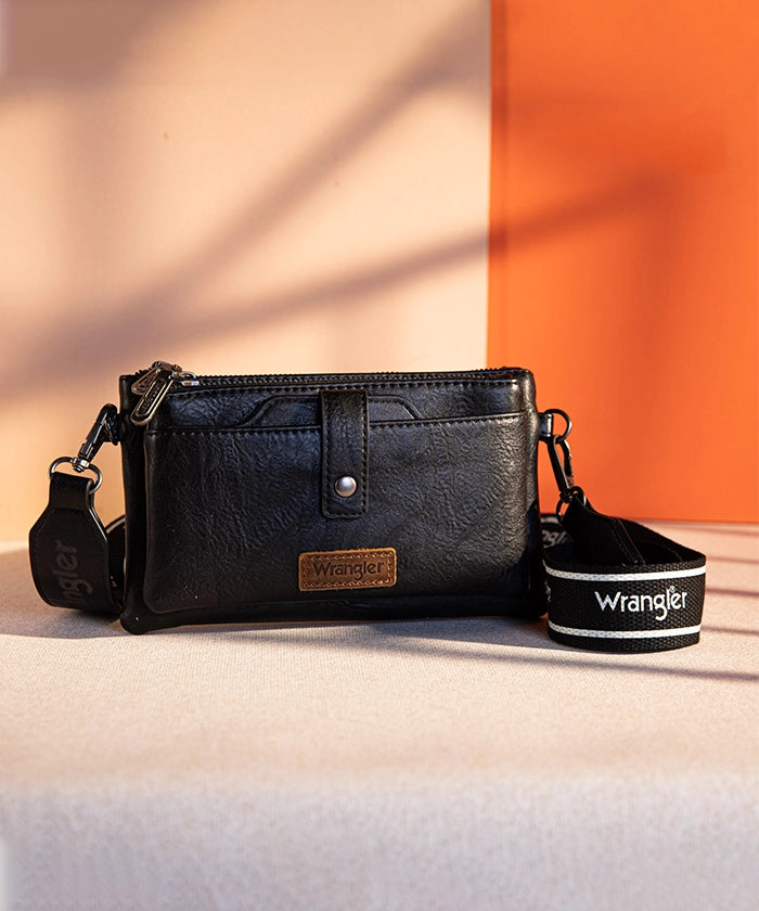 Wrangler Dual Zipper Crossbody Bag