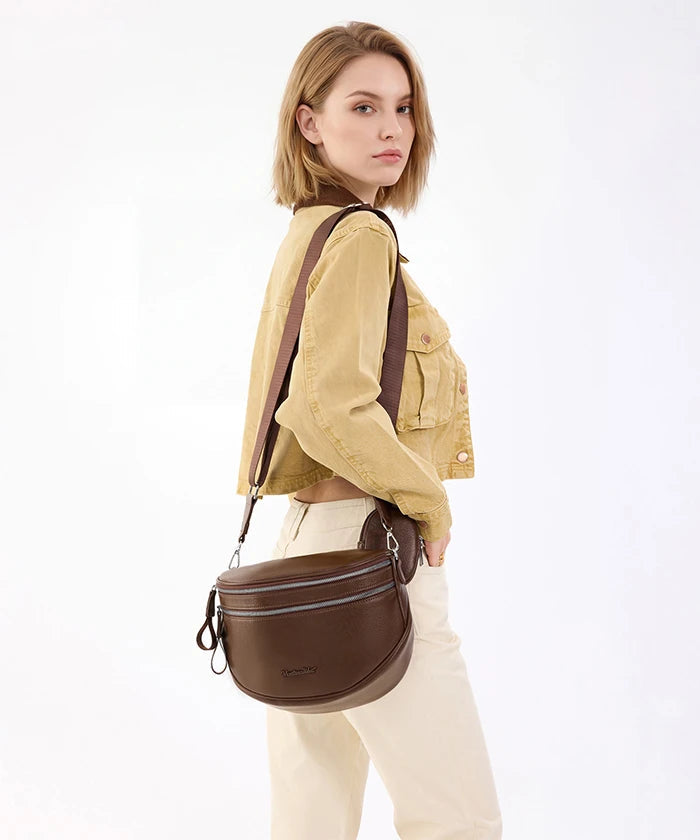 Montana West Dual Zipper Bum Bag