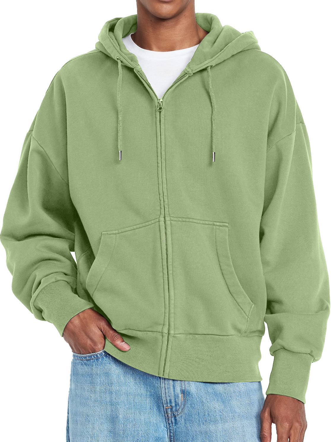 Men's Simple Casual Hooded Zipper Jacket