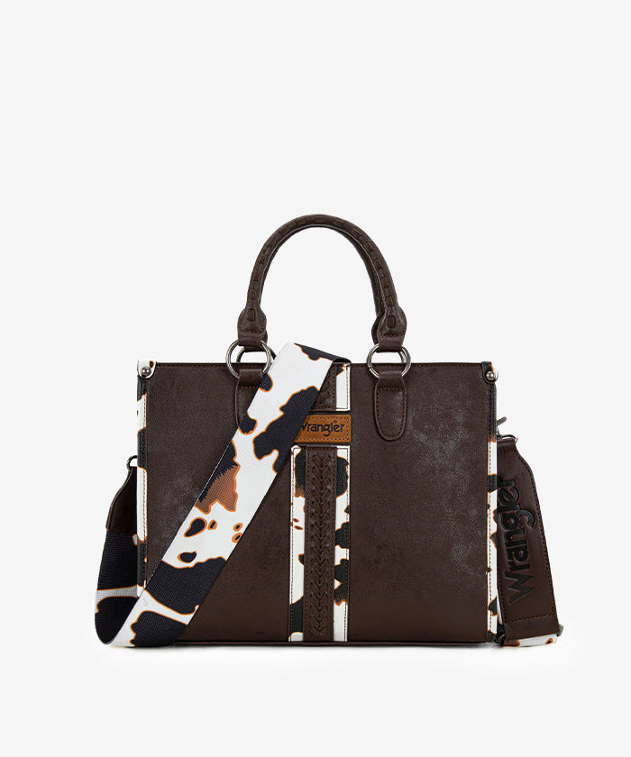 Wrangler Print Whipstitch Concealed Carry Tote Bag