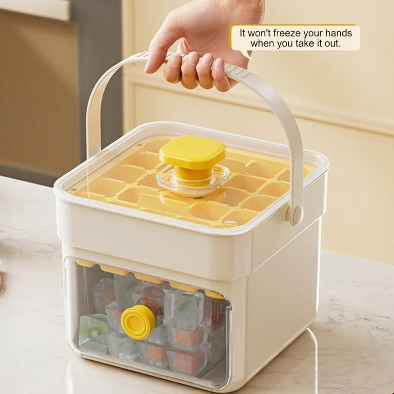🔥OFFERTA SPECIALE 50% DI SCONTO🔥⏱️ Cubetti di ghiaccio pronti in pochi secondi: basta premere e rilasciare! 🧊✨
