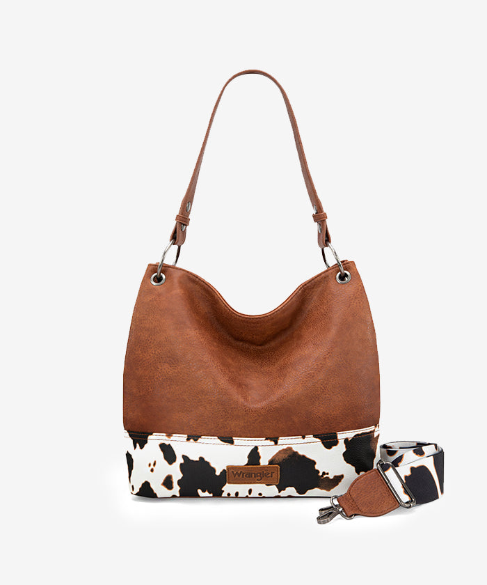 Wrangler Vegan Leather Crossbody Hobo Bag