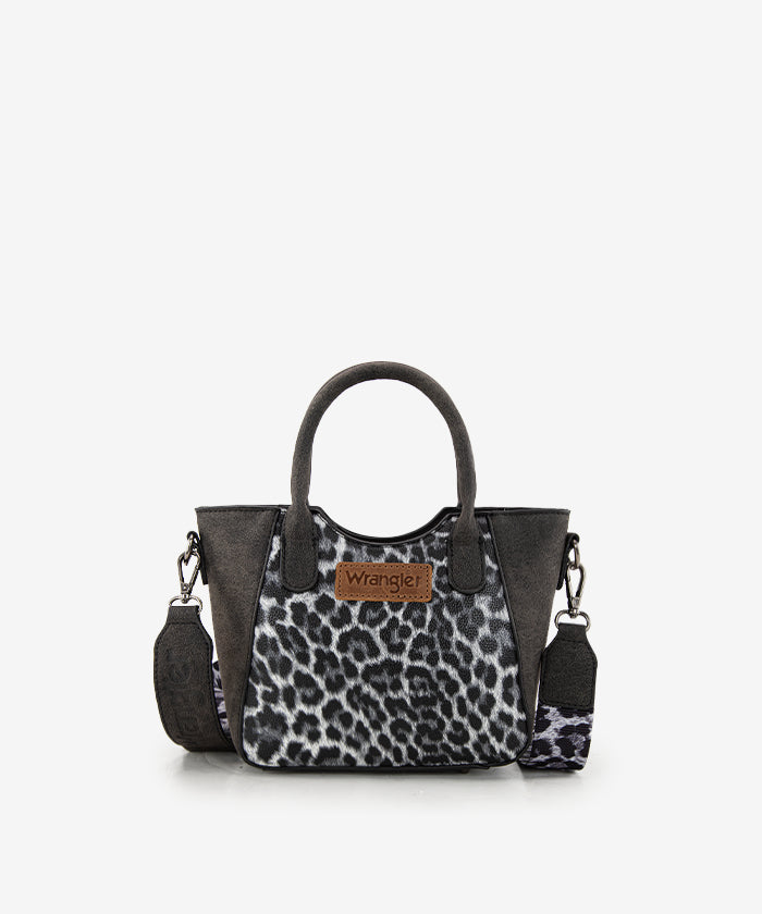 Wrangler Western Rustic Charm Leopard Print Tote Bag