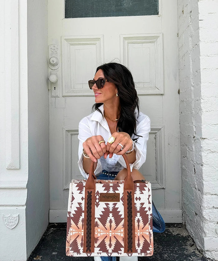 Wrangler Southwestern Crossbody Tote Bag