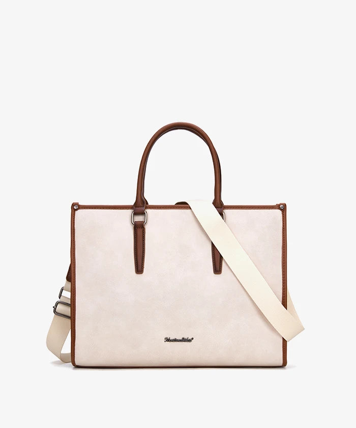 Montana West Vintage Classic Laptop Tote Bag