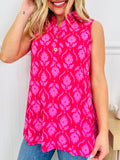 Styled For Summer Tank Top In Boca Raton Print