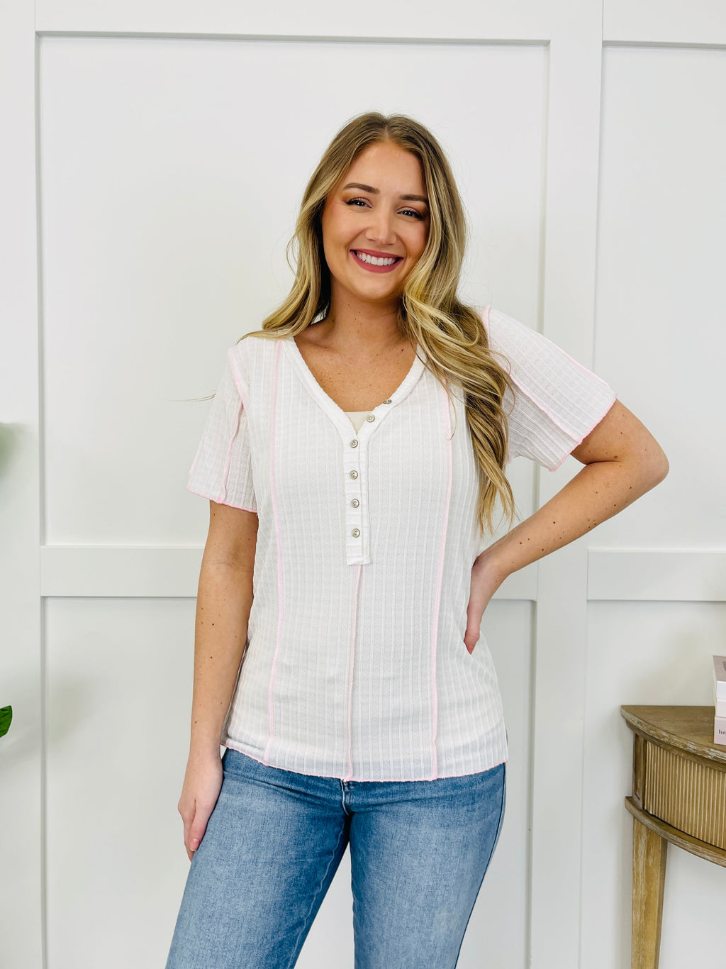 Hue Harmony Pullover in Ivory