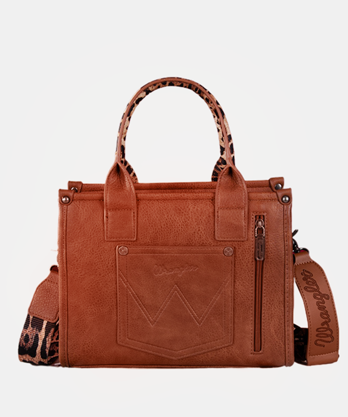 Wrangler Cow Print Crossbody Tote Bag