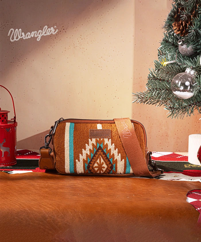 Wrangler Aztec Knitted Bucket Bag Collection