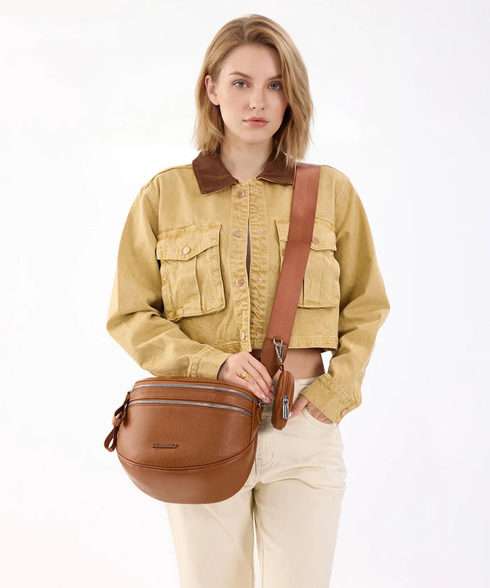 Montana West Dual Zipper Bum Bag