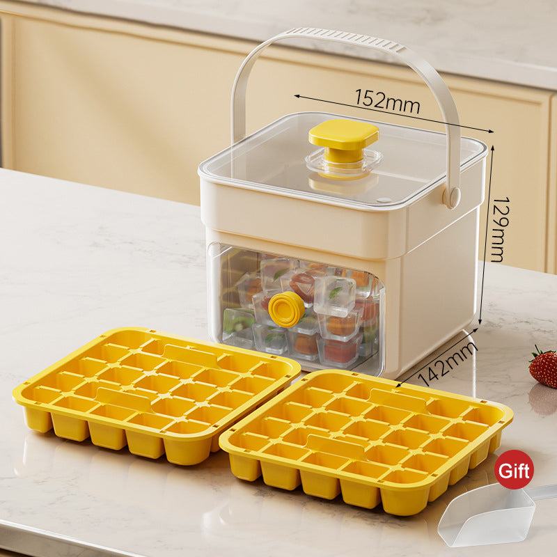 🔥OFFERTA SPECIALE 50% DI SCONTO🔥⏱️ Cubetti di ghiaccio pronti in pochi secondi: basta premere e rilasciare! 🧊✨