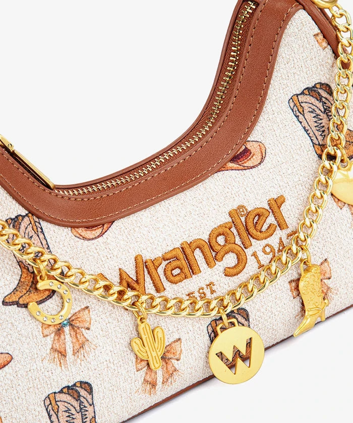 Wrangler Rodeo Icons Braided Handle Shoulder Bag