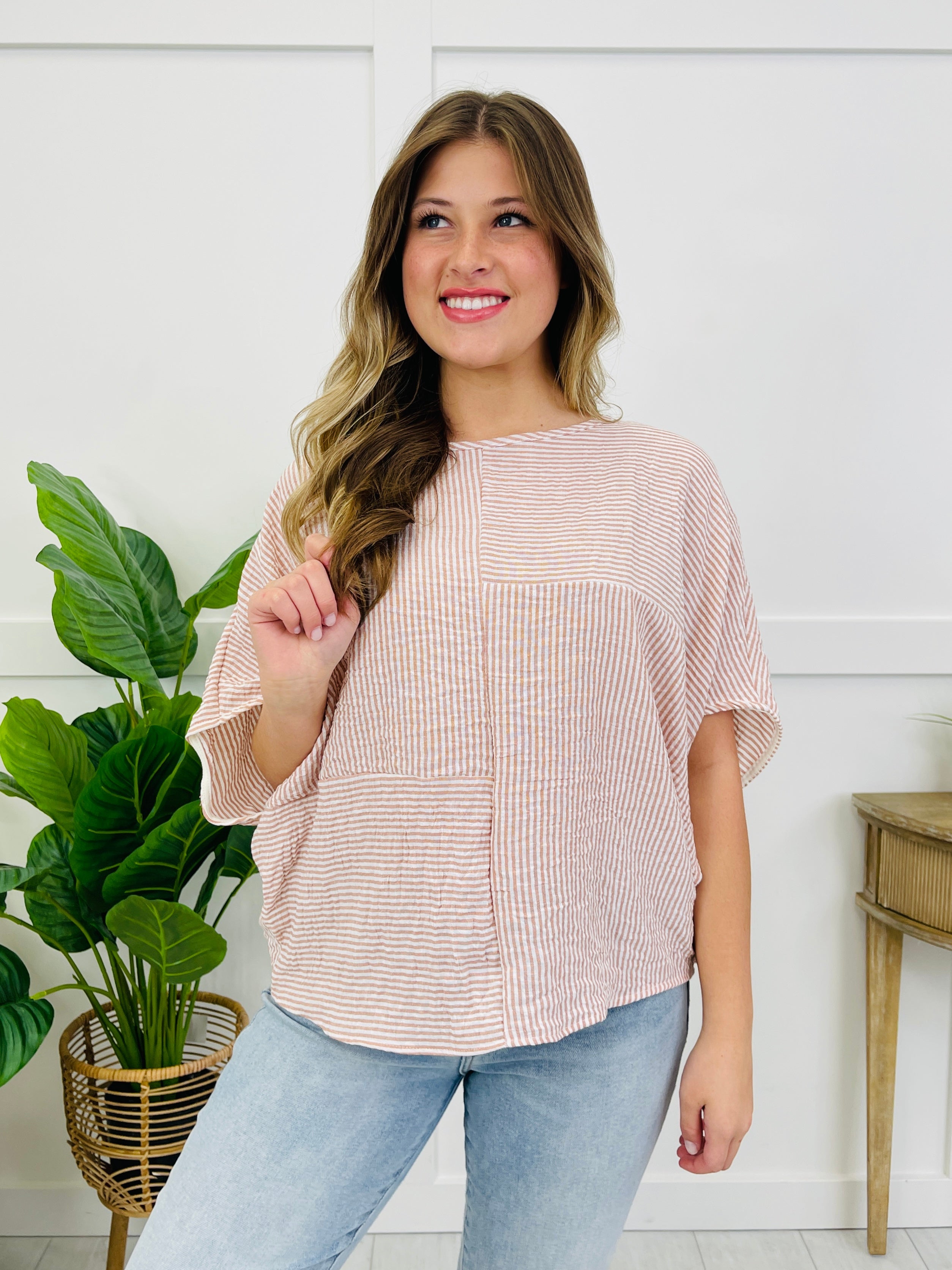 The Coastal Panel Top In Terracotta
