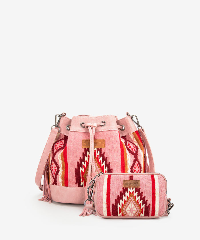 Wrangler Aztec Knitted Bucket Bag Collection