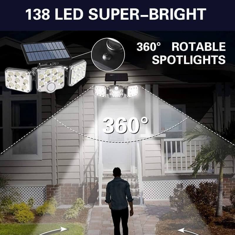 🎄Kerstdeal ALTIJD !✨ Drievoudige LED Zonne-energie Muurverlichting - Laatste Dag 50% KORTING! 🌞