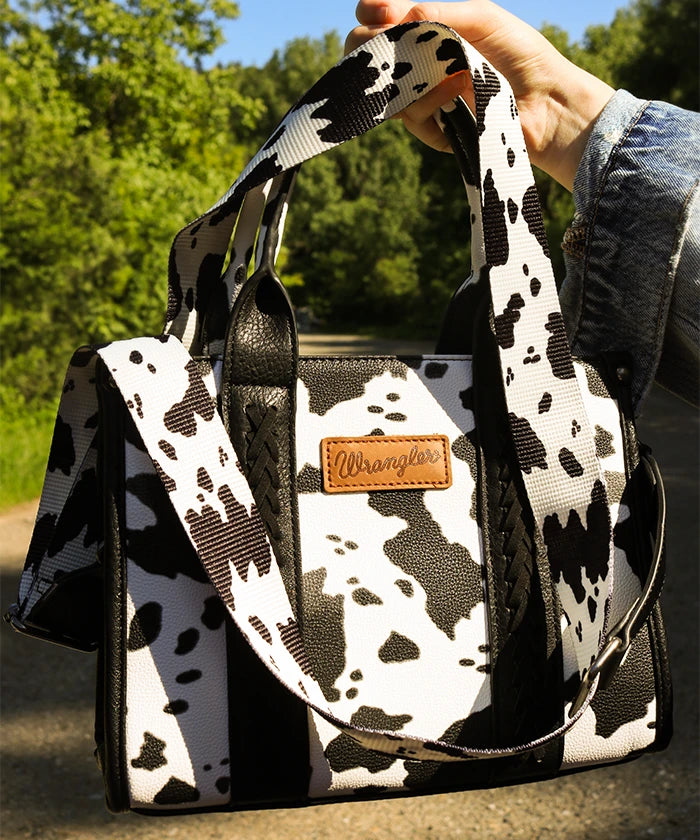 Wrangler Cow Print Concealed Crossbody Bag