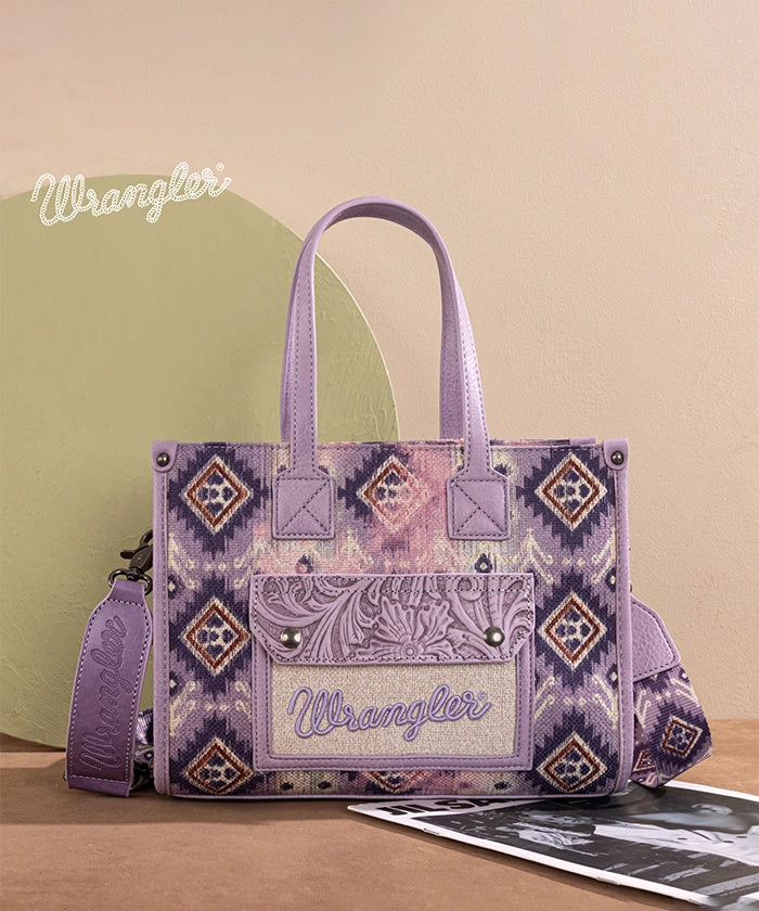 Wrangler Aztec Concealed Carry Canvas Tote Bag Collection