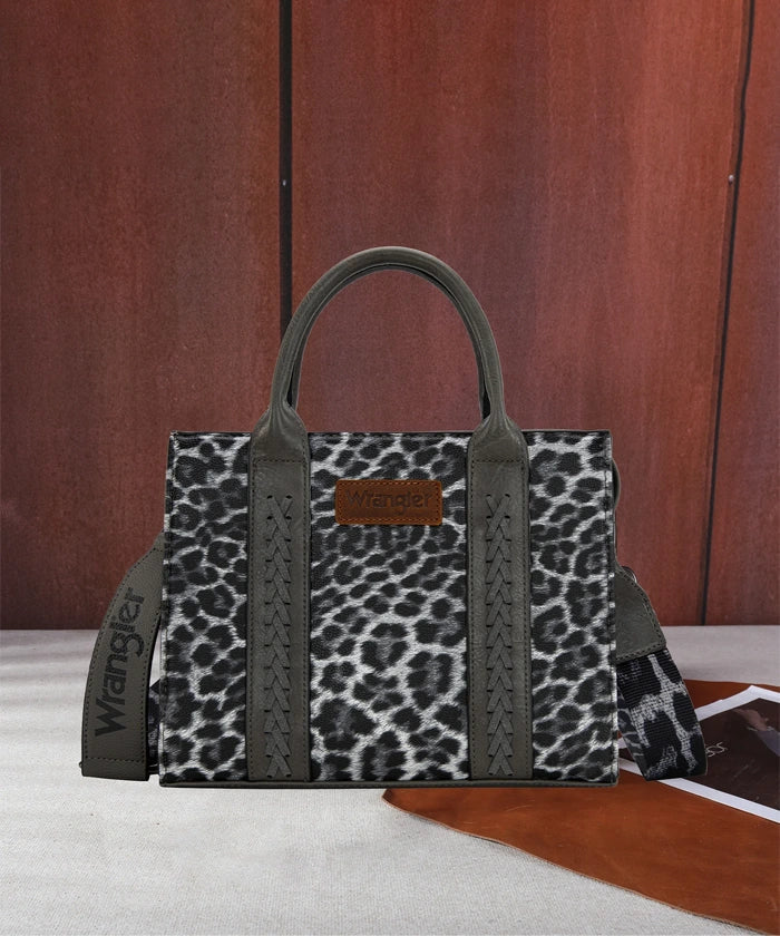 Wrangler Leopard Printed Tote Bag