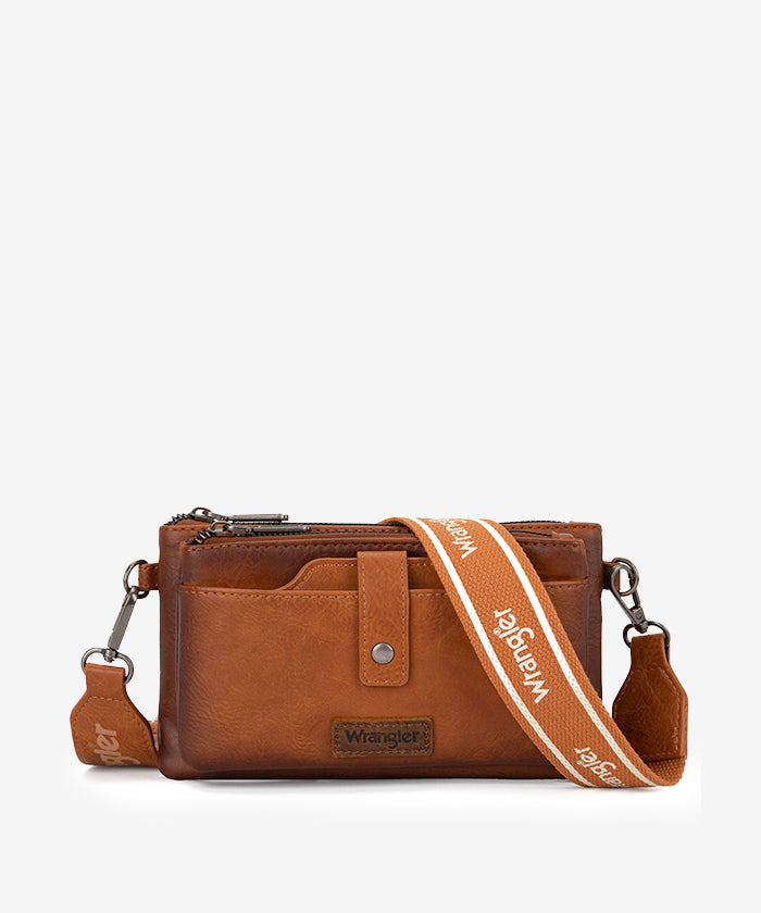 Wrangler Dual Zipper Crossbody Bag