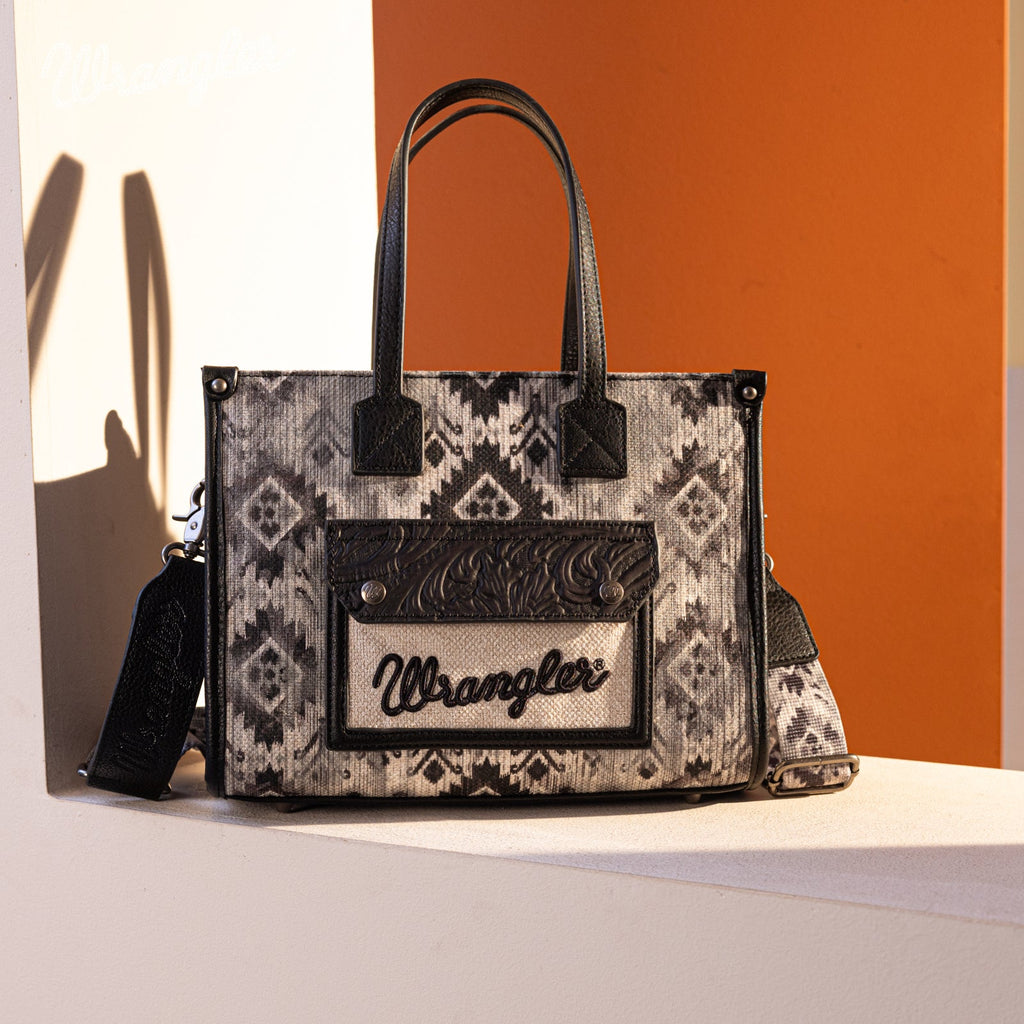 Wrangler Aztec Concealed Carry Canvas Tote Bag Collection