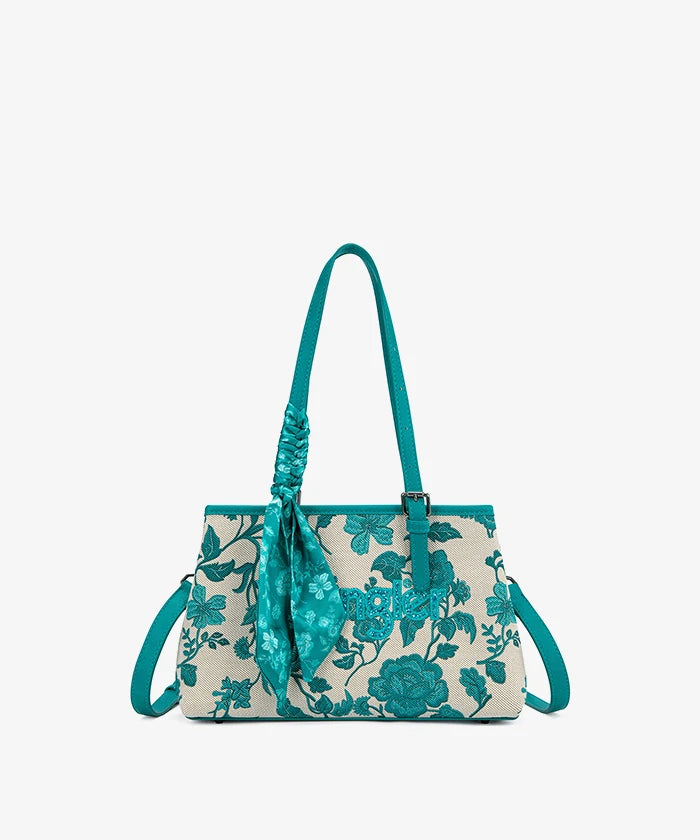 Wrangler Vintage Floral Print Canvas Shoulder Bag