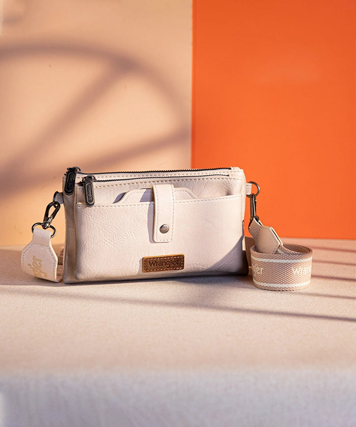 Wrangler Dual Zipper Crossbody Bag