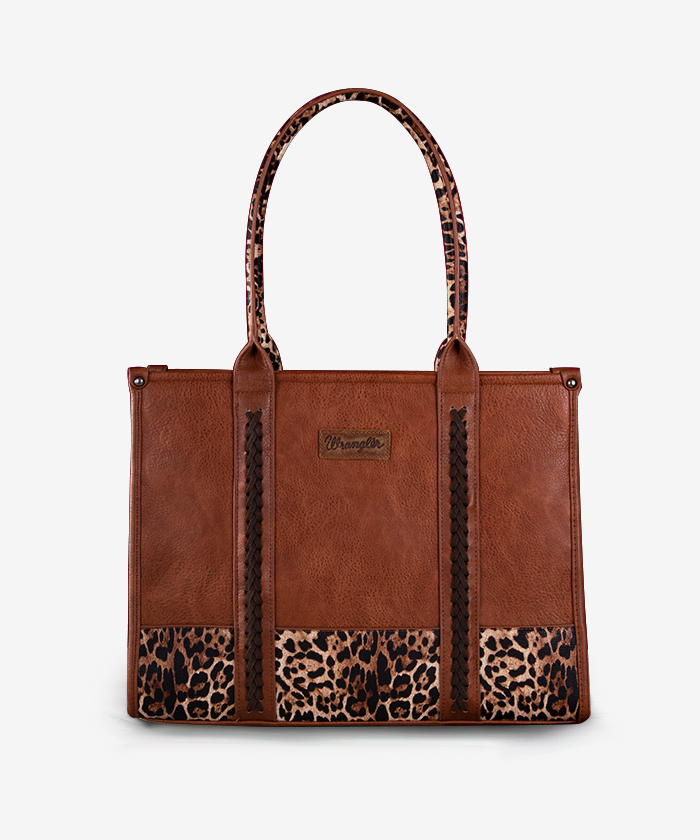 Wrangler Wide Cow Print Tote Bag