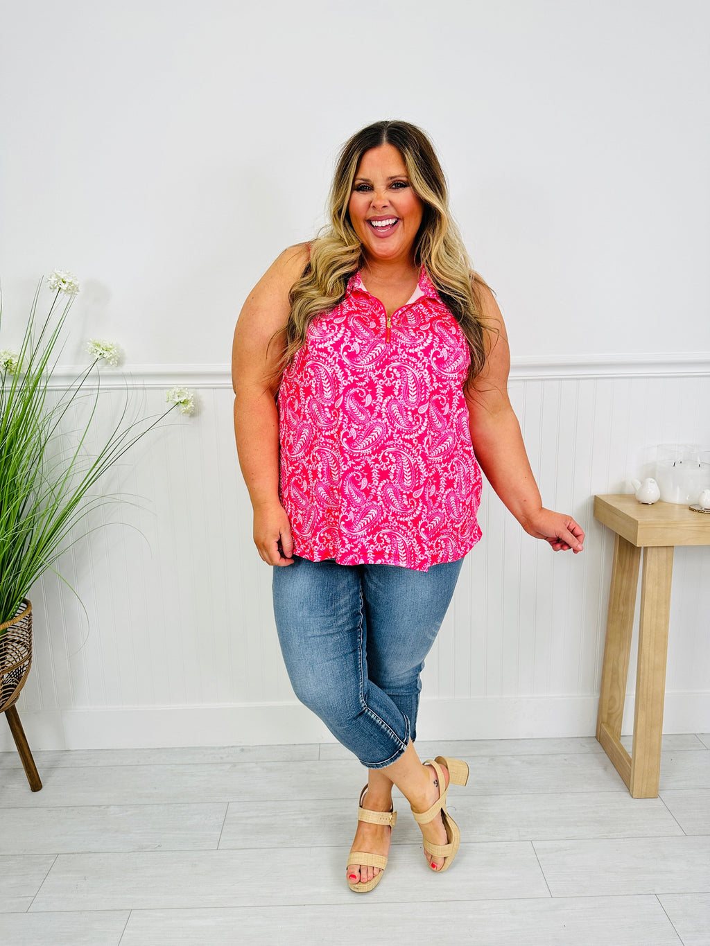 Heatwave Haven Tank Top in Hilton Head Print