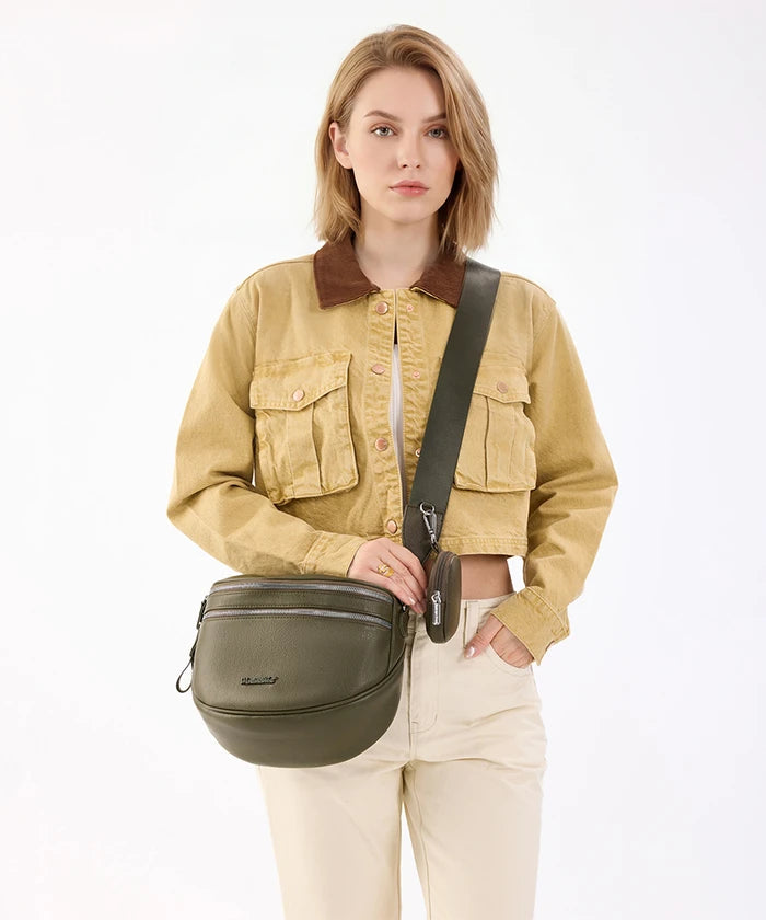 Montana West Dual Zipper Bum Bag
