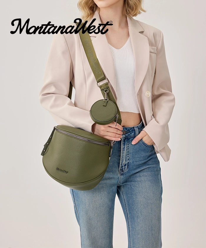 Montana West Bum Bag with Zipper –  Stylish Fanny Pack
