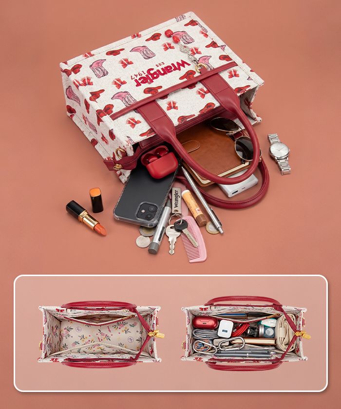 Wrangler Rodeo Icons Canvas Tote Bag