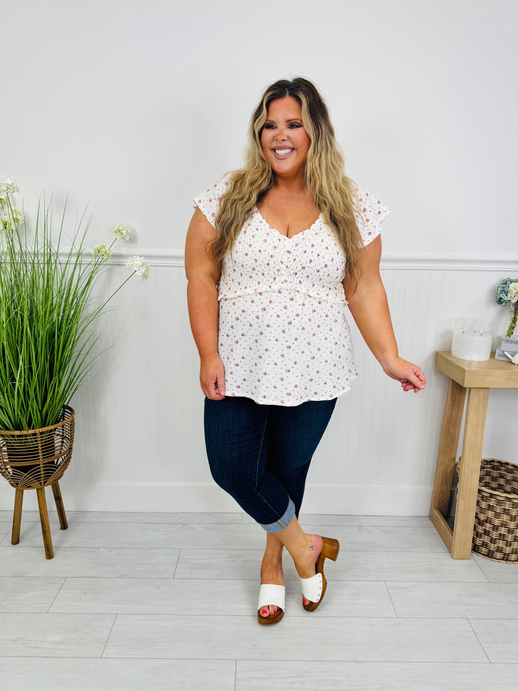 Secret Garden Top in Multi Color Floral