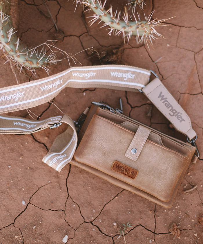 Wrangler Dual Zipper Crossbody Bag
