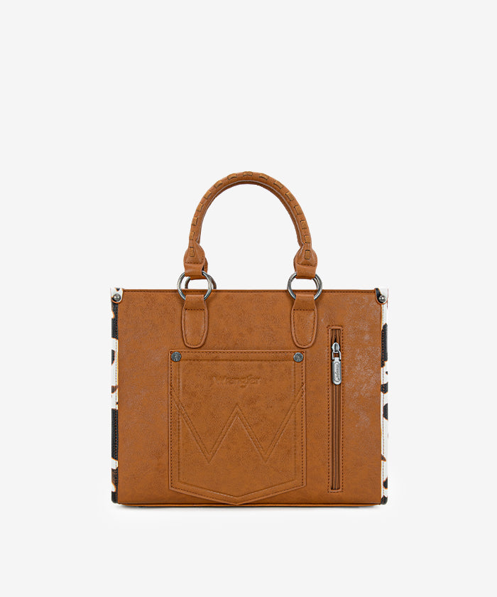 Wrangler Print Whipstitch Concealed Carry Tote Bag