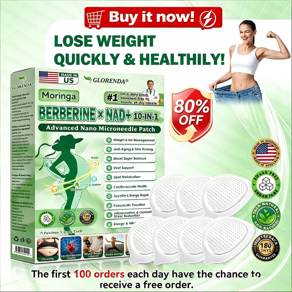 Official GLORENDA® | 🧑‍⚕️✨ 10-in-1 Advanced Nano Microneedle Patch 🌿💉 | Plant-Based Wellness Technology 🚀