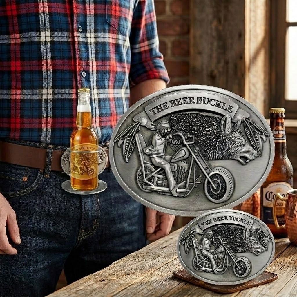 🎁 Perfect Gift for Beer Lovers – Country Beer Belt BuckleTM