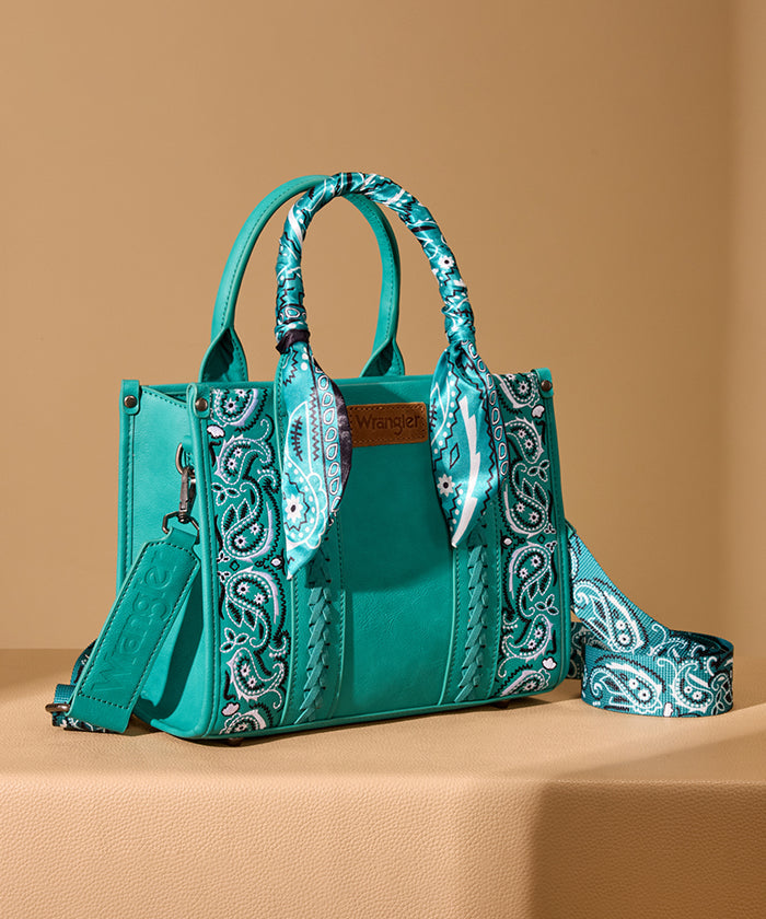 Wrangler Western Desert Paisley Tote Bag