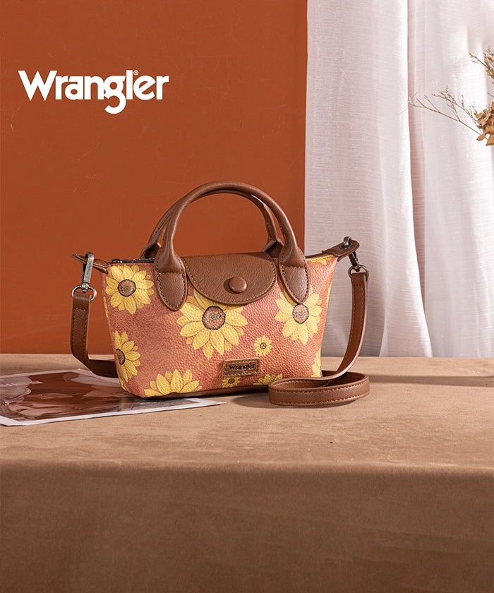 Wrangler Sunflower Print Mini Crossbody Bag