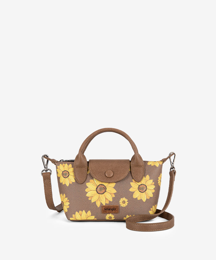 Wrangler Sunflower Print Mini Crossbody Bag