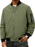 Men's Stand-up Collar Cardigan Zip-up Fashion Jacket